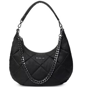 MZ WALLACE Quilted Madison Shoulder Bag in Black